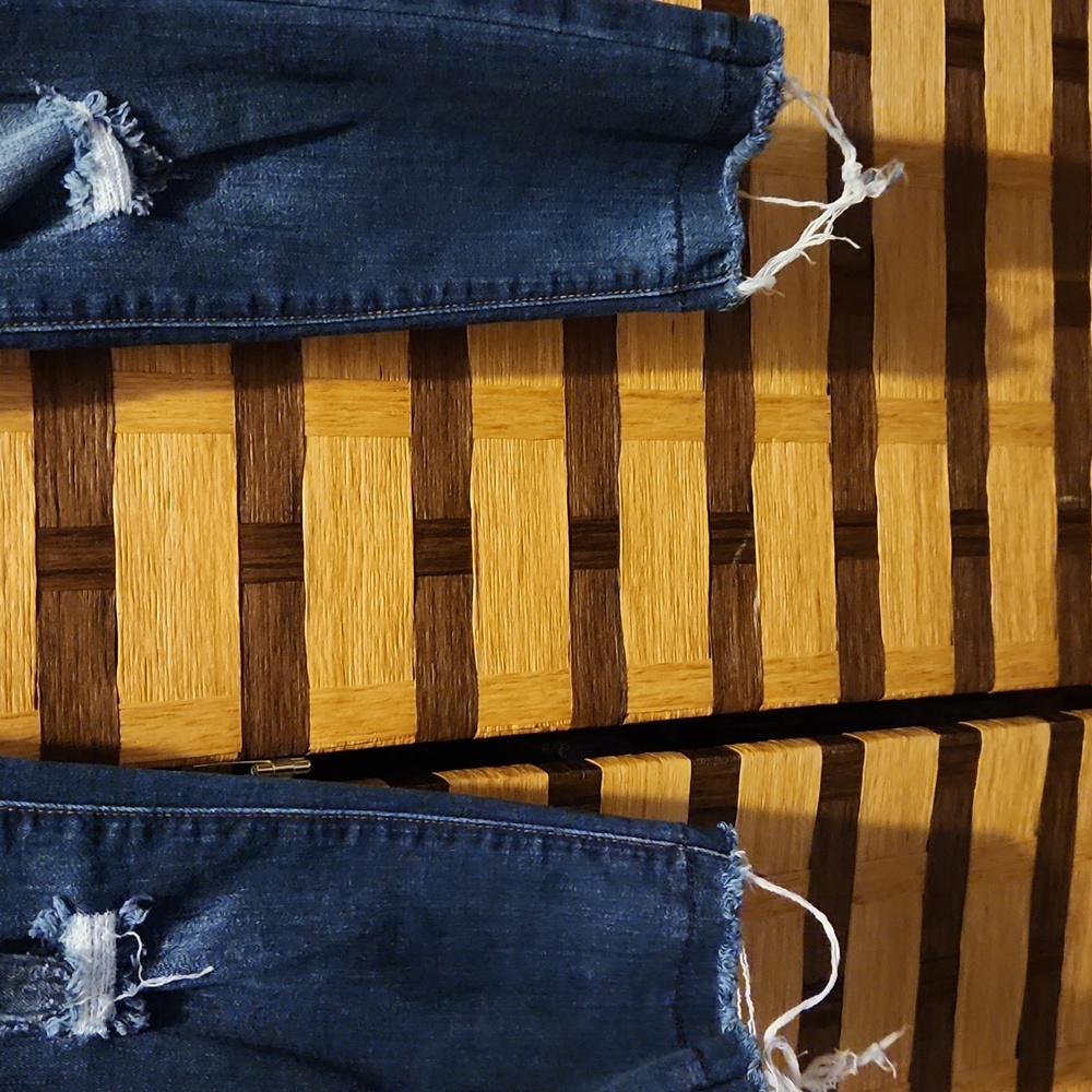 KanCan Skinny Distressed Leopard Patch Jeans - Picture 4 of 8